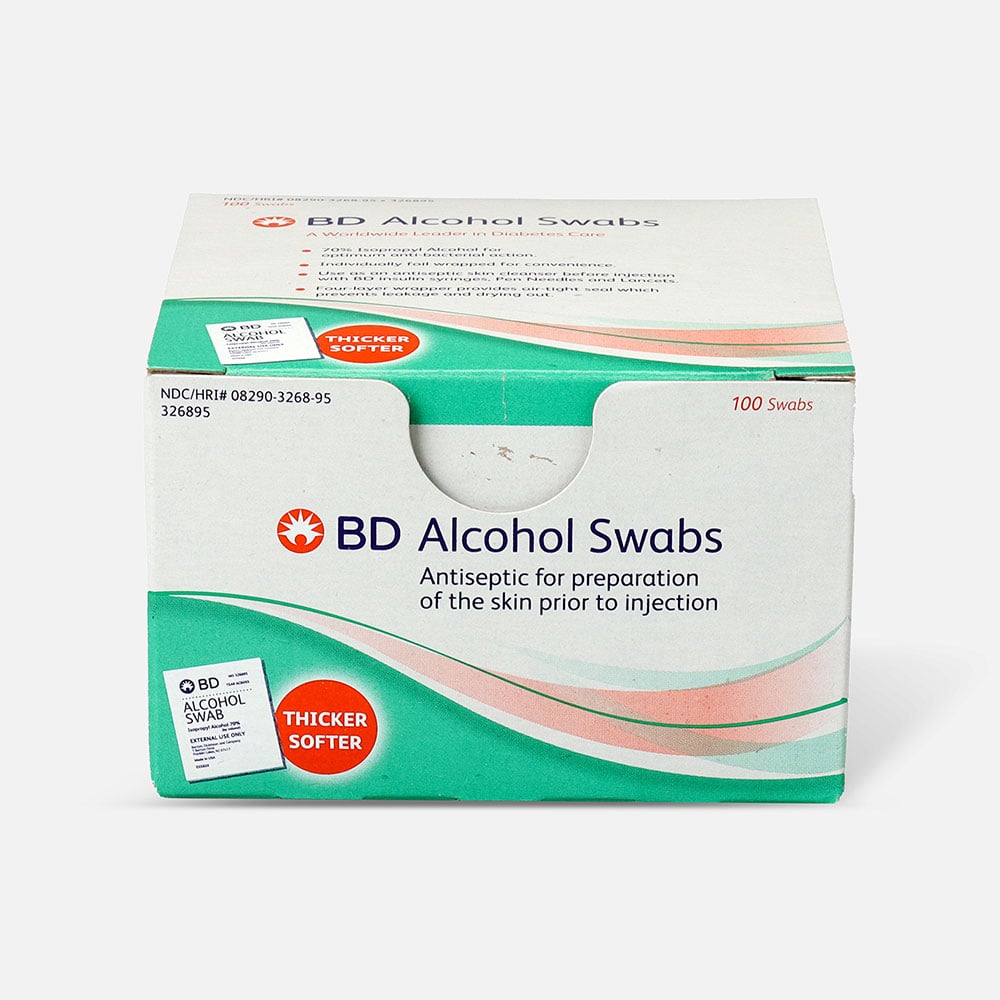 BD™ Alcohol Swabs (100-Count/box)